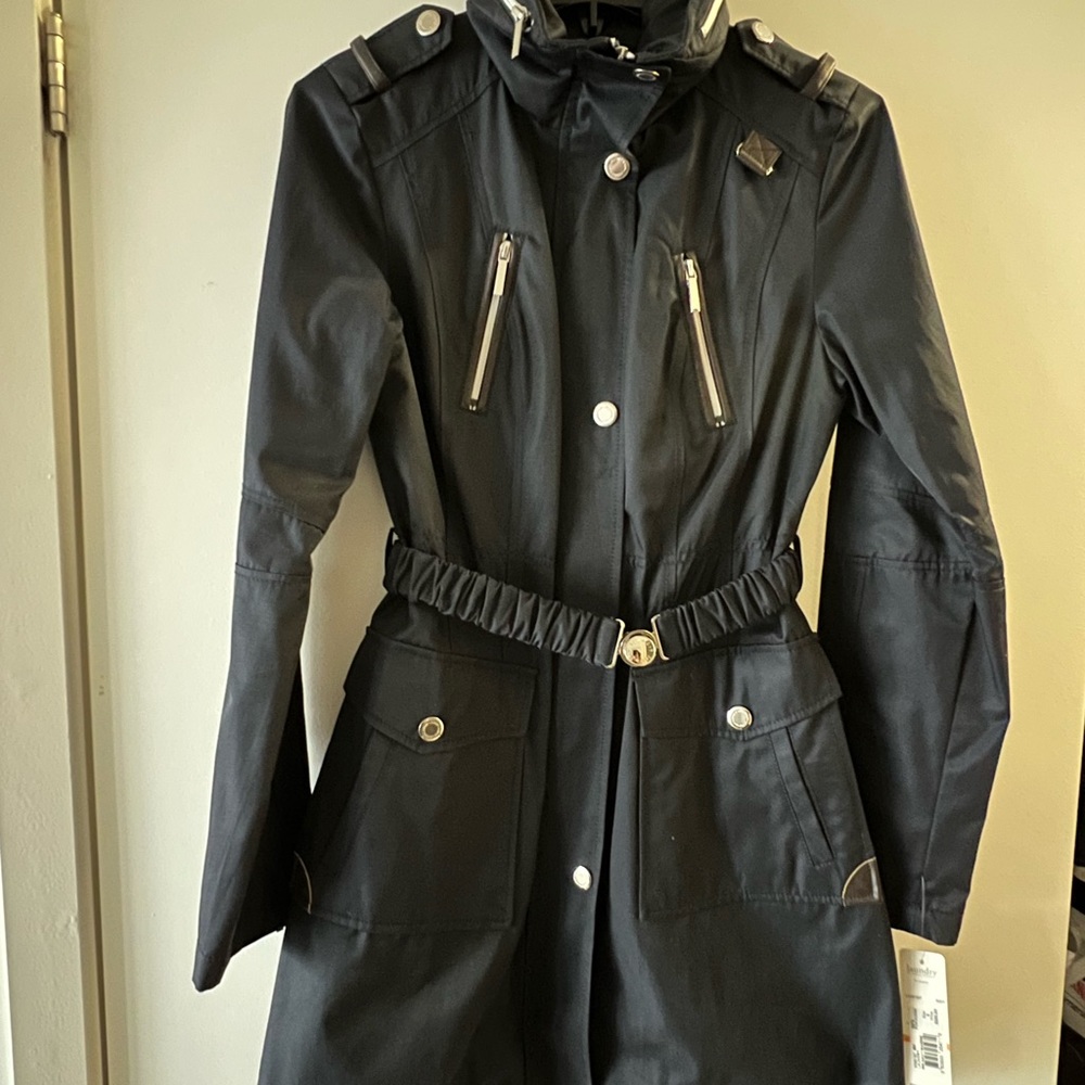 LAUNDRY nylon navy blue jacket